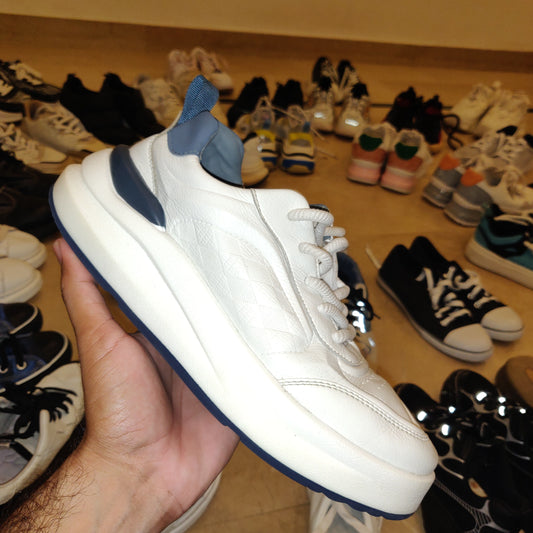 White Navy Thrift Sneakers | Vintage Style 🔥👟