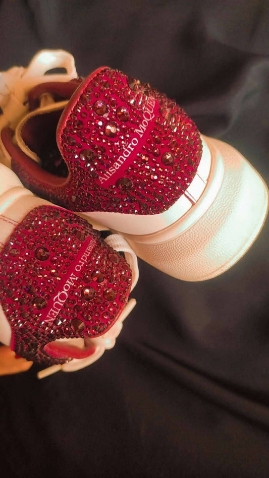 Sparkling Steps: Custom Bling Sneakers 💎